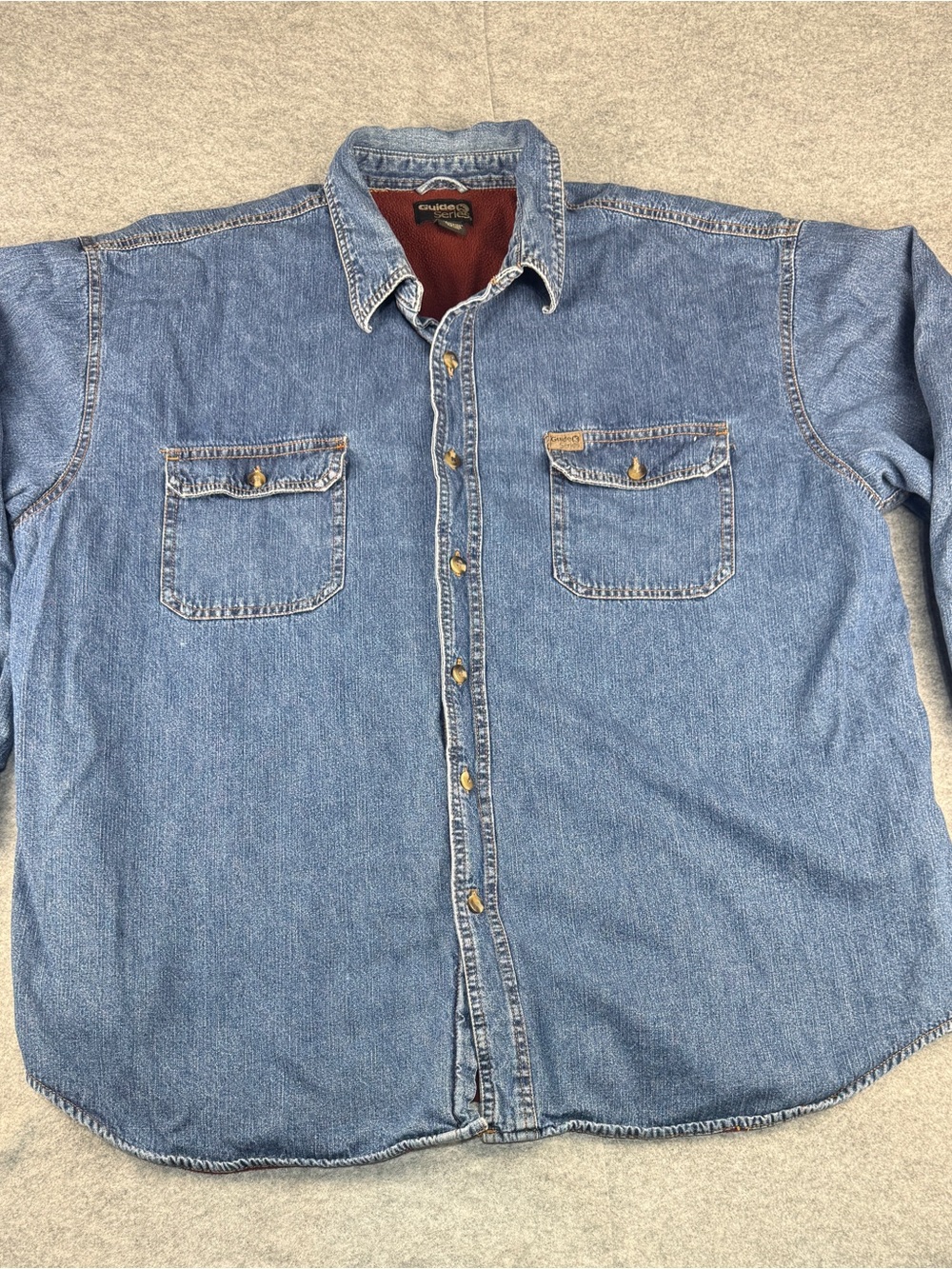 Denim Shacket Guide Series 2XL Fleece Lined Workwear | Lollie Closet